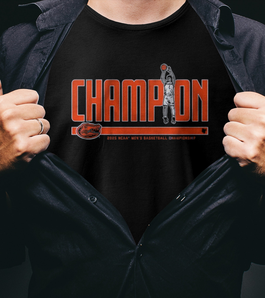 Florida Basketball Walter Clayton Jr. Champion 2025 T-Shirt