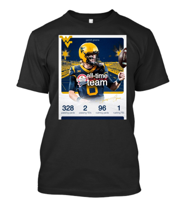 Garrett Greene Scooter’s Coffee Frisco Bowl All-Time Second Team With 328 Passing Yards Signature T-Shirt