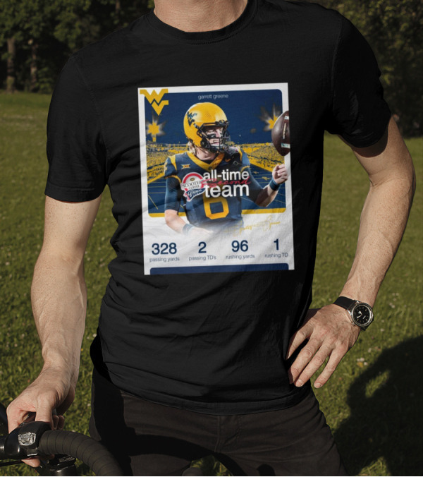 Garrett Greene Scooter’s Coffee Frisco Bowl All-Time Second Team With 328 Passing Yards Signature T-Shirt