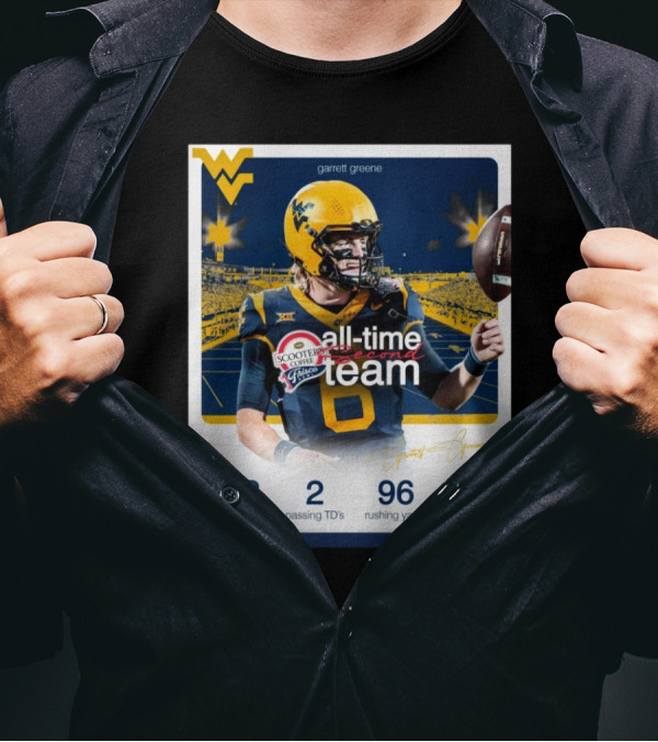 Garrett Greene Scooter’s Coffee Frisco Bowl All-Time Second Team With 328 Passing Yards Signature T-Shirt
