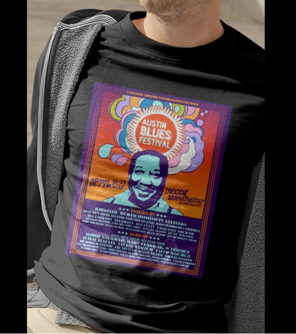 Gary Clark Jr. And Jimmie Vaughan To Lead Allstar Jam At Austin Blues Fest 2025 T-Shirt