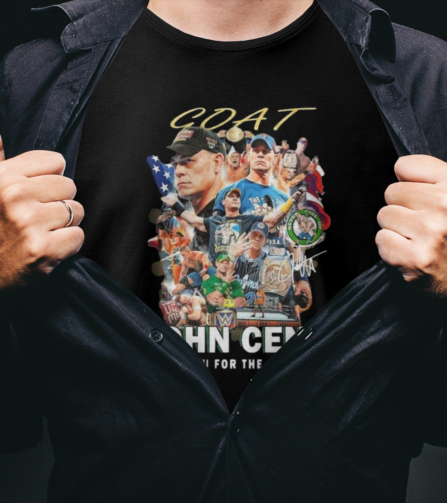 GOAT John Cena Thank You For The Memories 2025 Signature T-Shirt