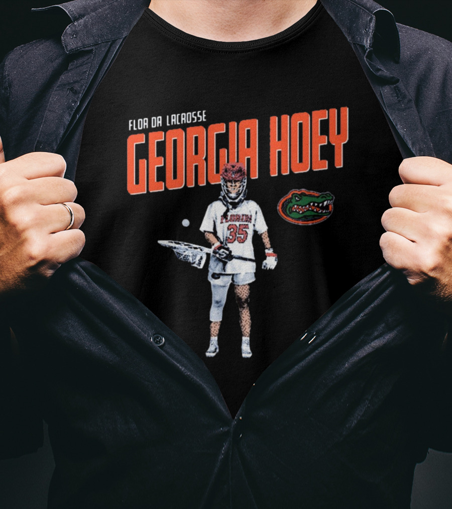 Georgia Hoey Florida Gators Lacrosse NCAA Division I Cartoon 2025 T-Shirt