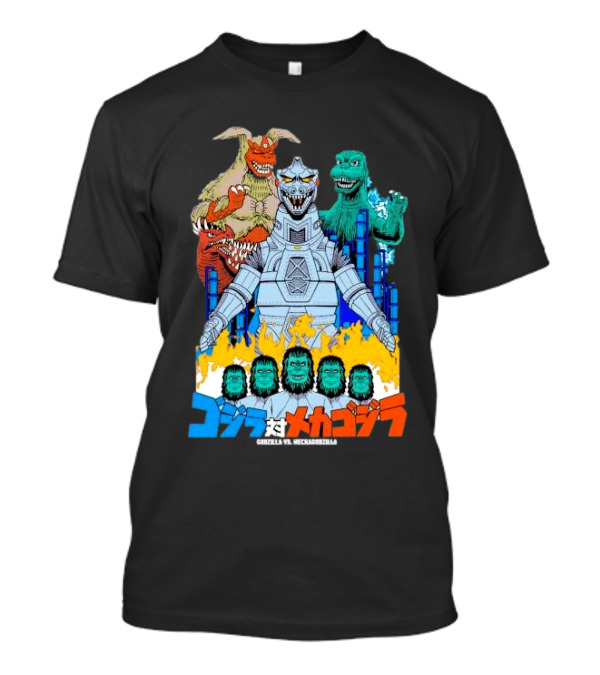 Godzilla Vs Mechagodzilla Alien Invasion T-Shirt