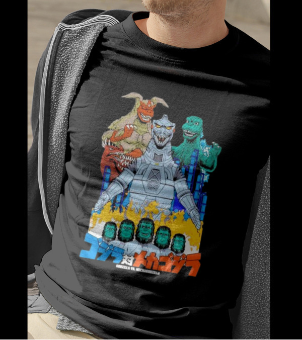 Godzilla Vs Mechagodzilla Alien Invasion T-Shirt