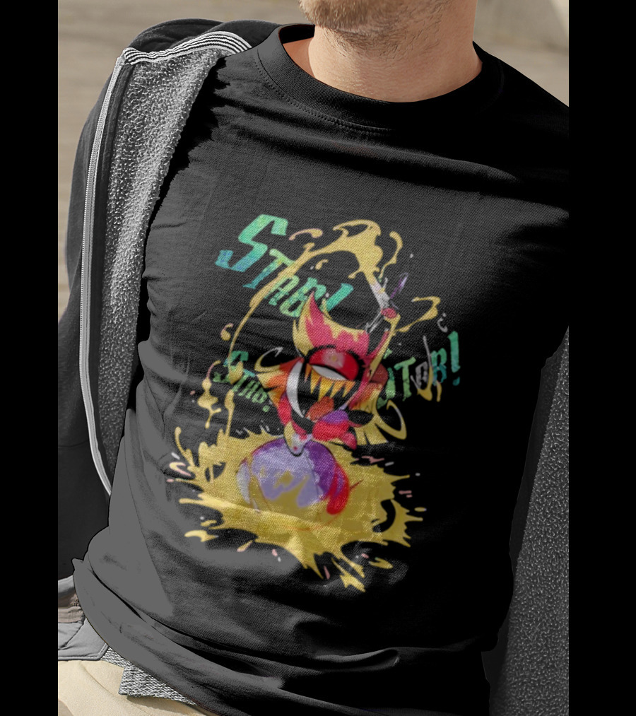 Hazbin Hotel Niffty Gold Glitter T-Shirt