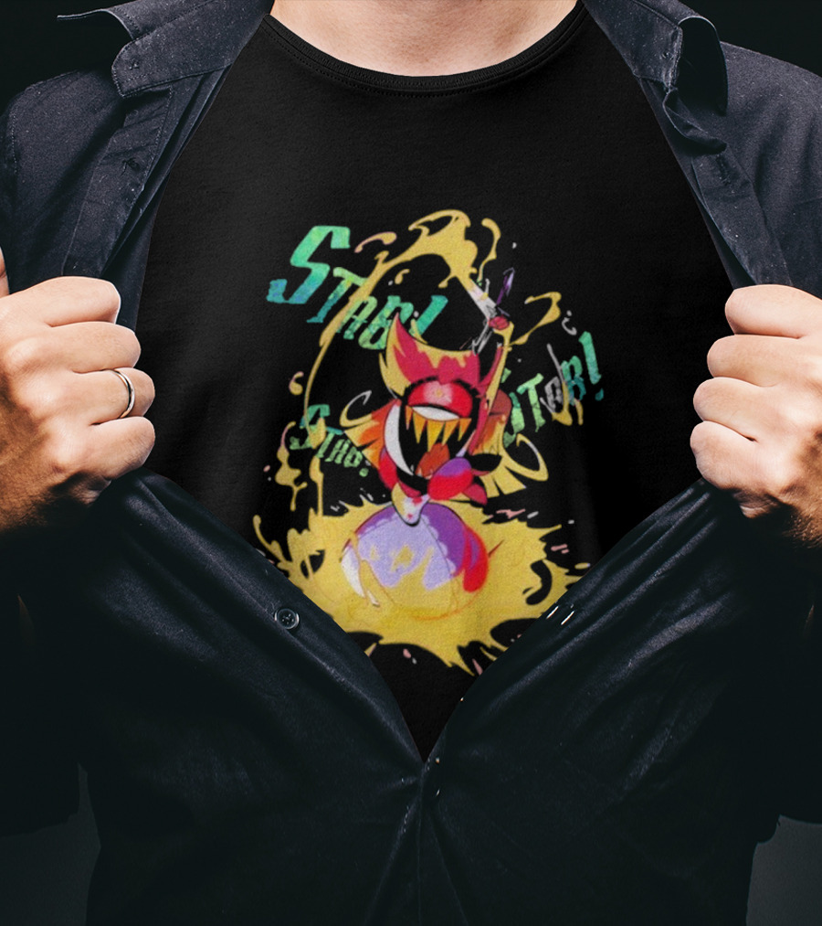 Hazbin Hotel Niffty Gold Glitter T-Shirt