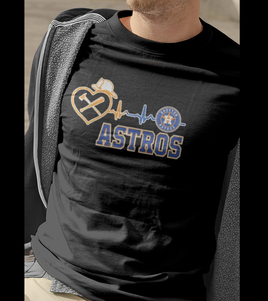 Houston Astros Heart Logo T-Shirt