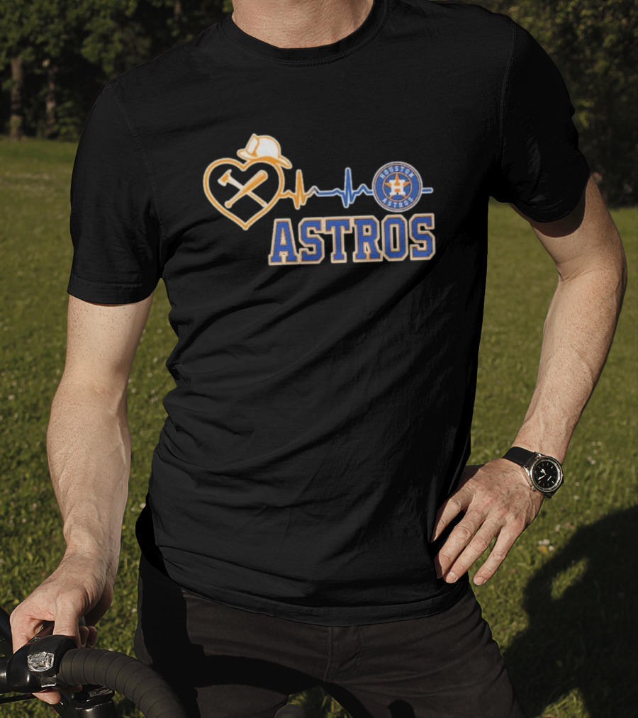 Houston Astros Heart Logo T-Shirt