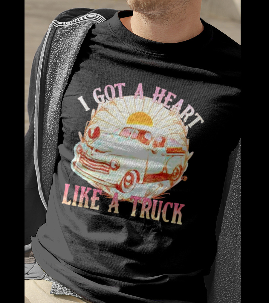 Heart Like A Truck Western Boho Sunset Desert T-Shirt