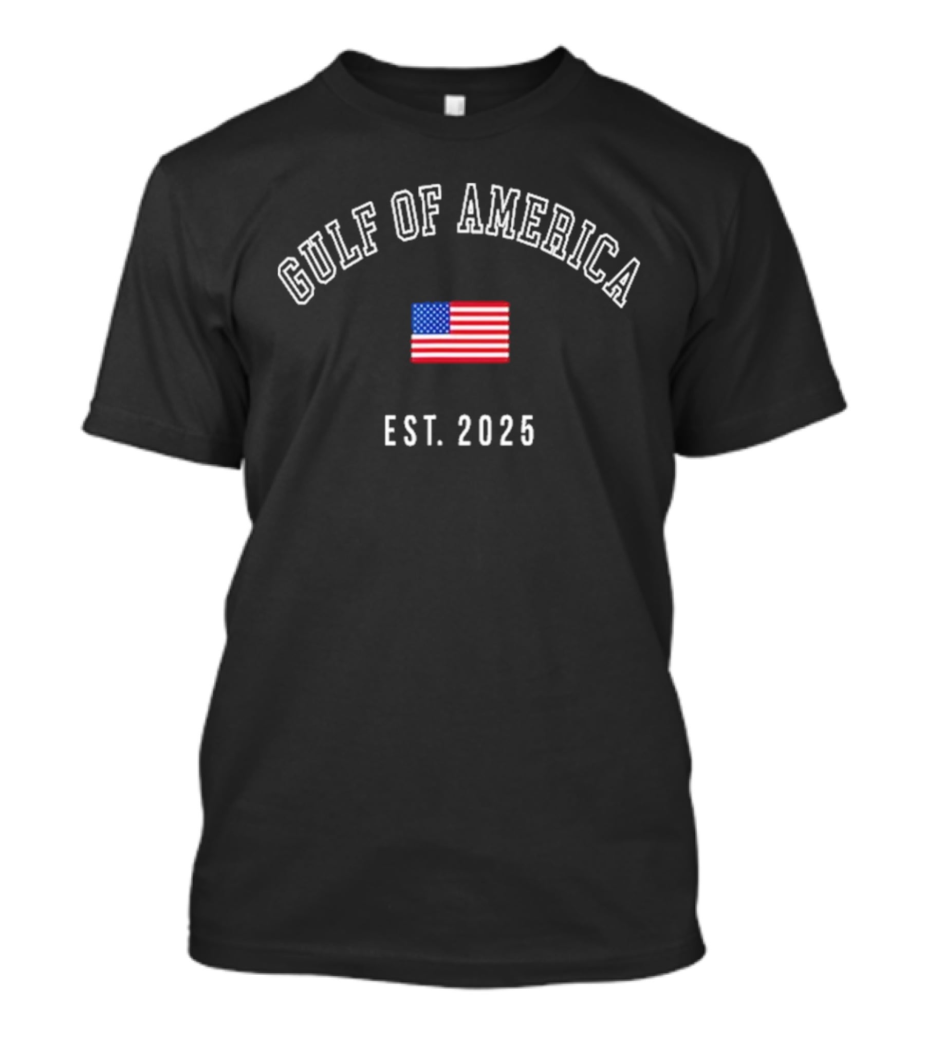 Gulf Of America Est 2025 Usa American Flag T-Shirt