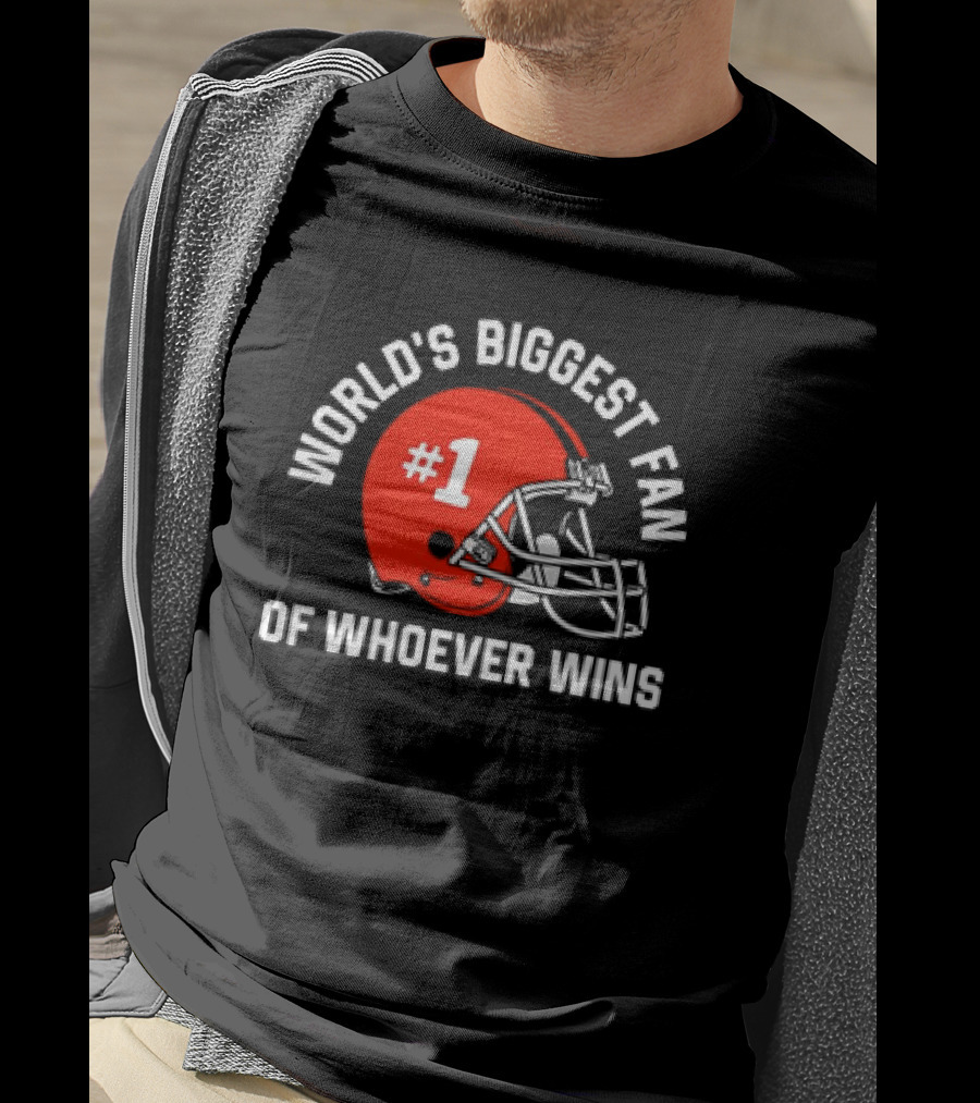 Helmet World’s Biggest Fan Of Whoever Wins T-Shirt