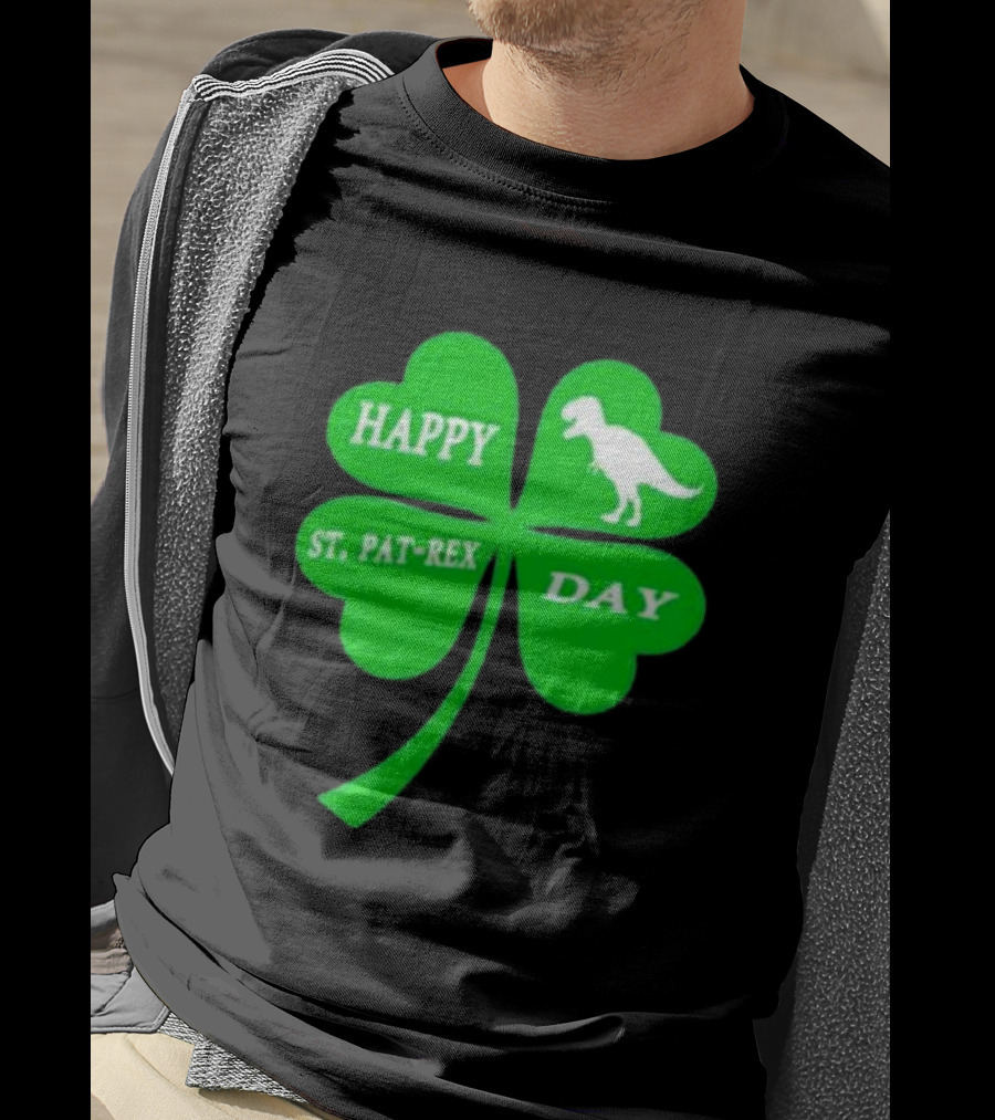 Happy St Pat-rex Day Shamrock T-Shirt