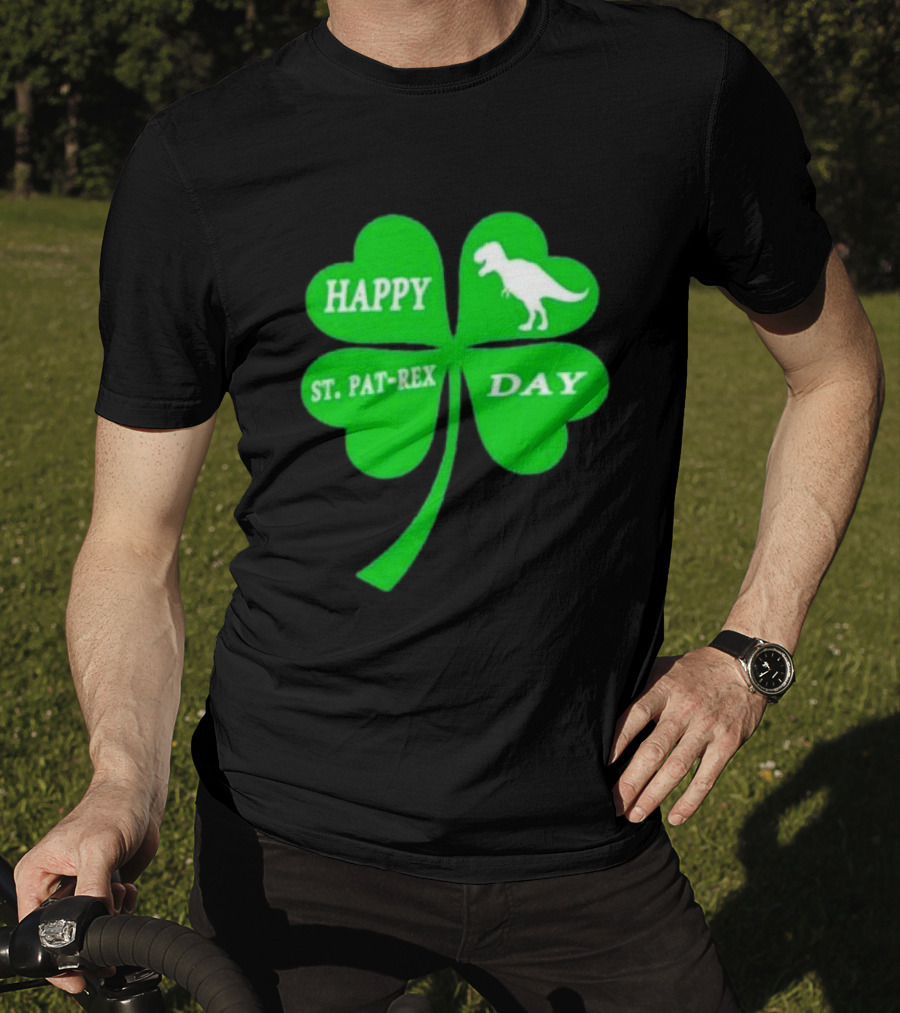 Happy St Pat-rex Day Shamrock T-Shirt