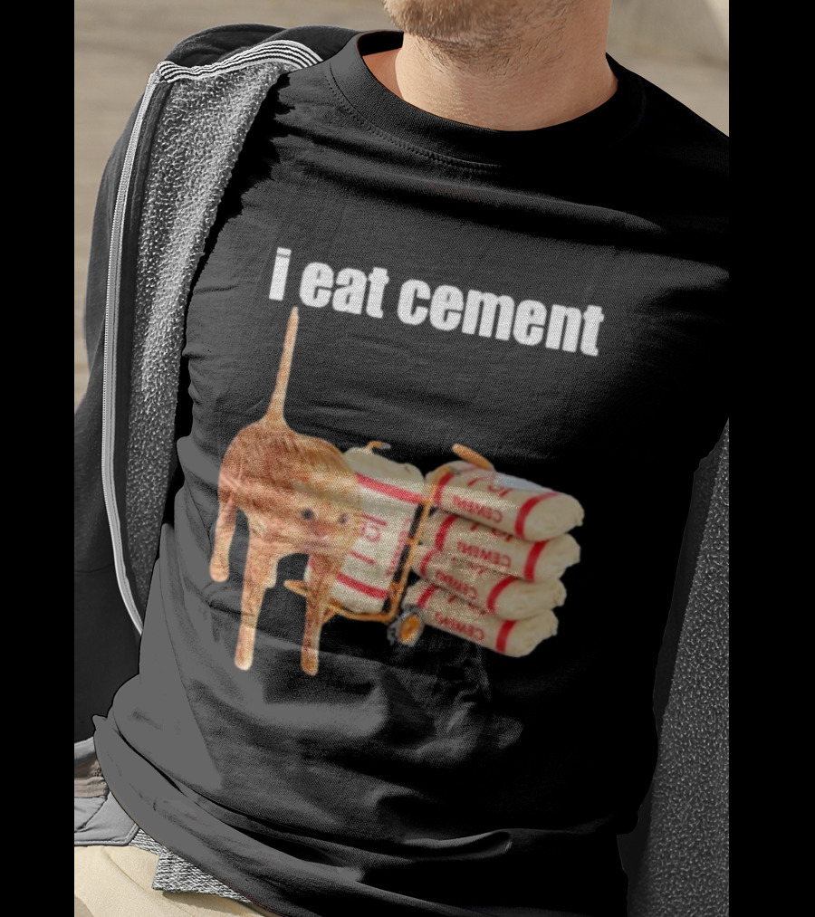 I Eat Cement Cat T-Shirt