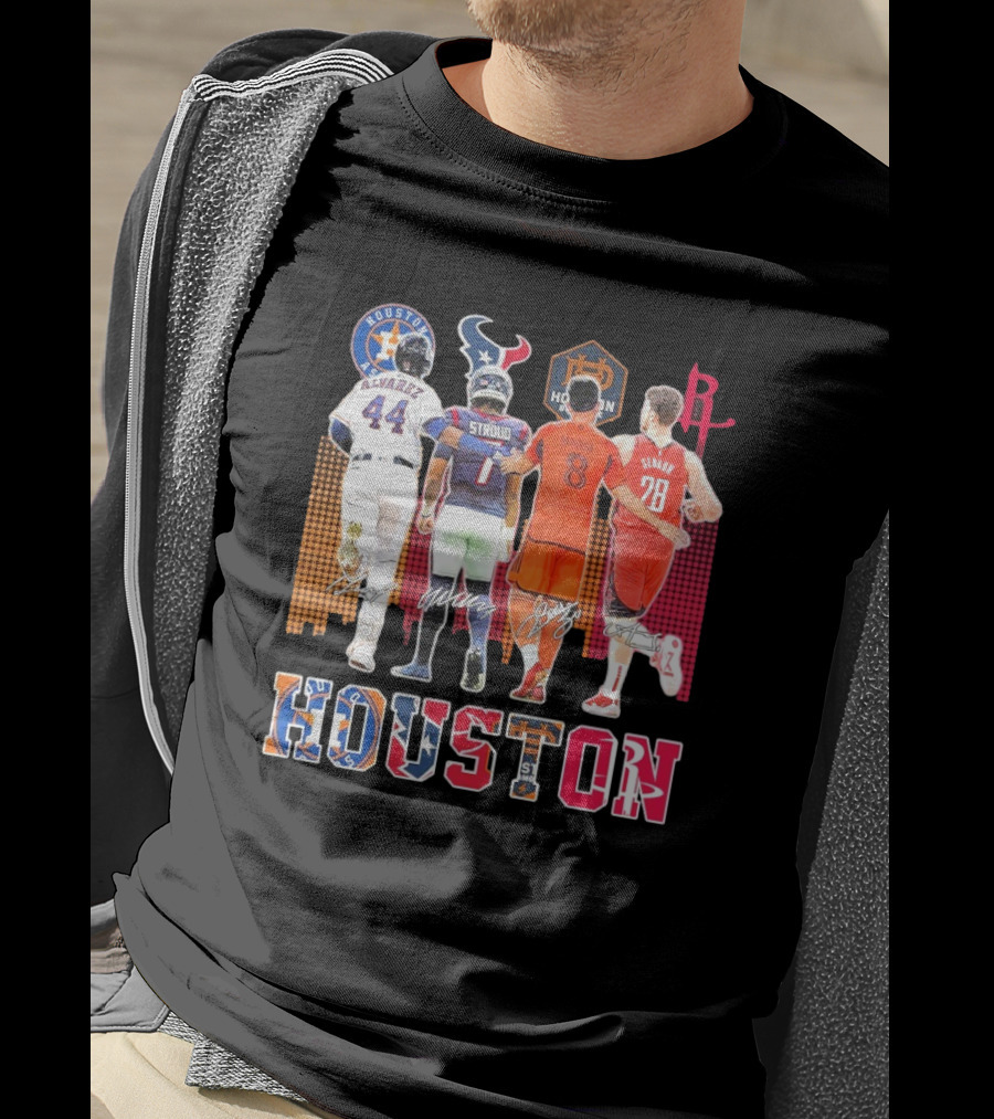 Houston Skyline Sport Team Players 2025 T-Shirt