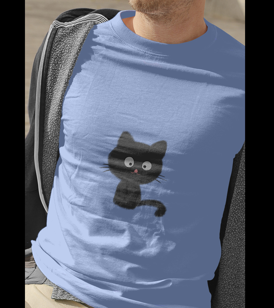 Cute Mew-T Black Cat T-Shirt