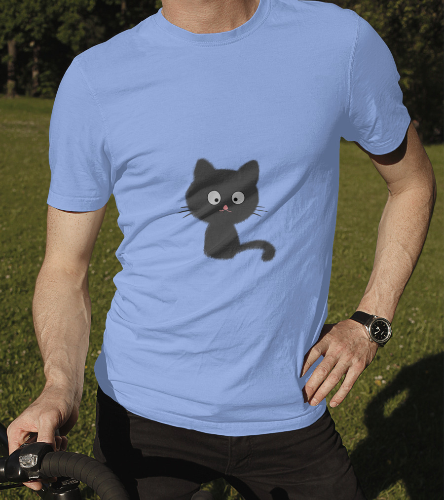 Cute Mew-T Black Cat T-Shirt