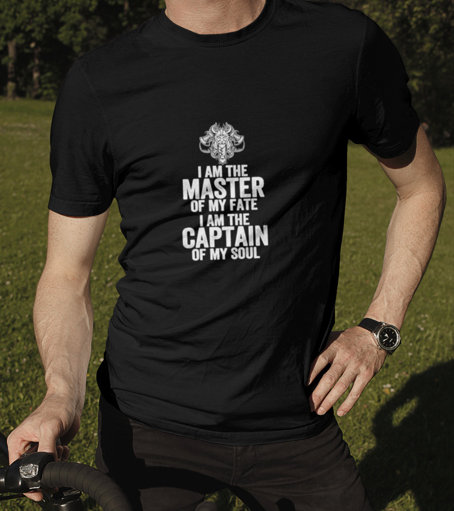 I Am The Master Of My Fate I Am The Captain Of My Soul Dragon T-Shirt