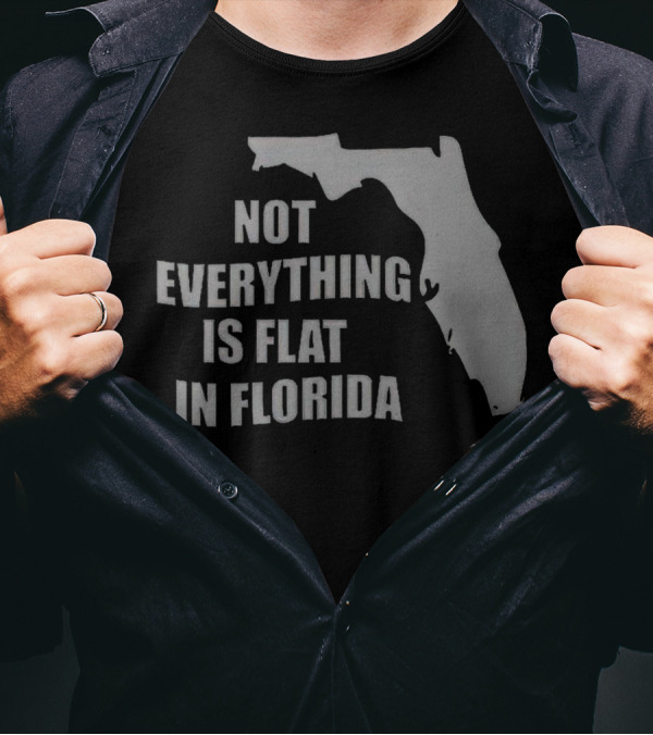 Not Everything Is Flat In Florida State Outline T-Shirt