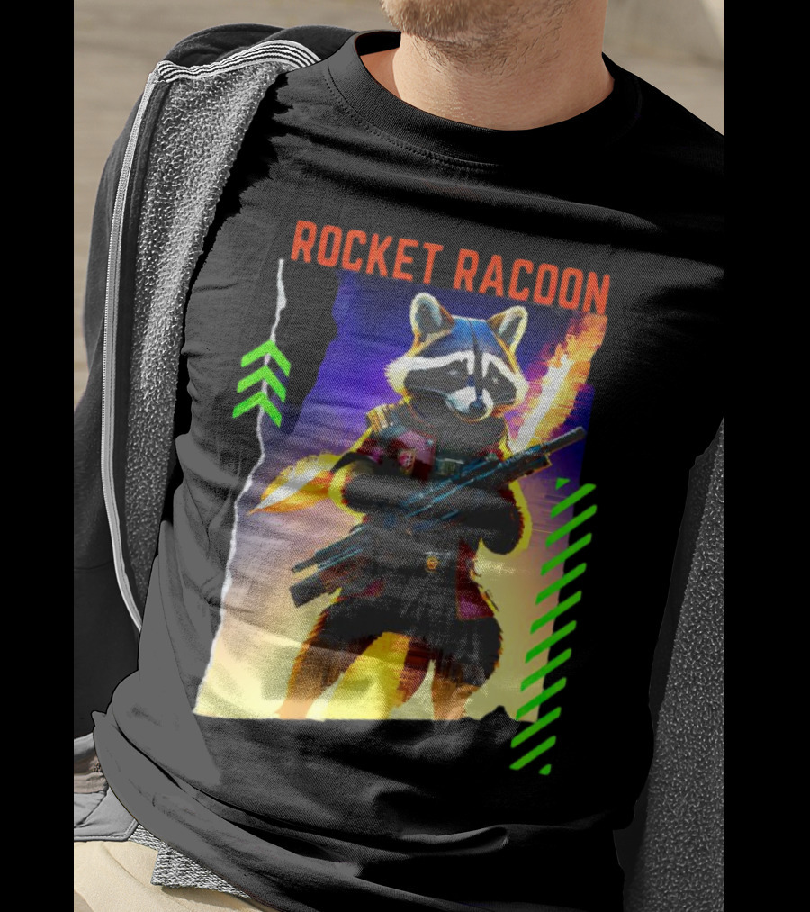 Rocket Raccoon Guardians Of The Galaxy Vol 3 Character T-Shirt