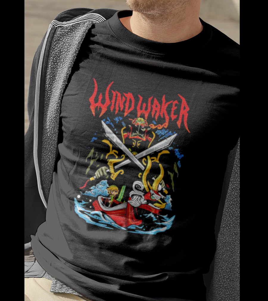 The Legend Of Zelda Wind Waker Link Ganondorf Boat Adventure T-Shirt