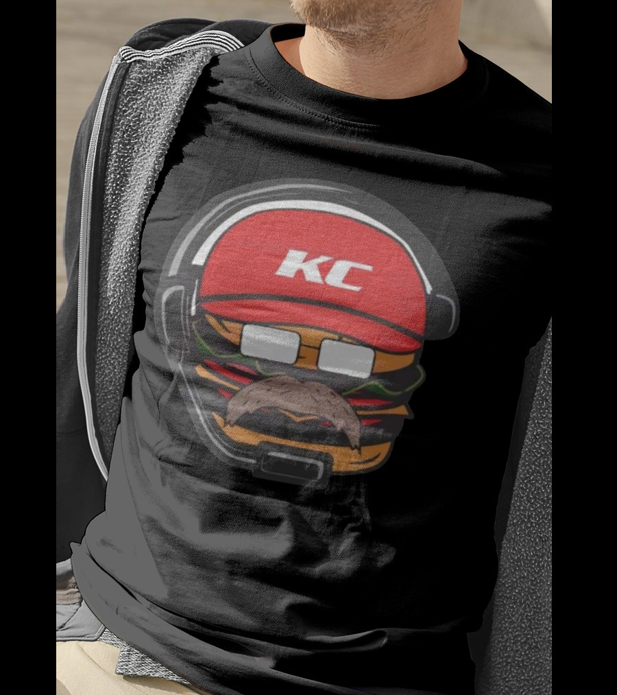 Andy Reid Hamburger KC Kansas City Chiefs T-Shirt