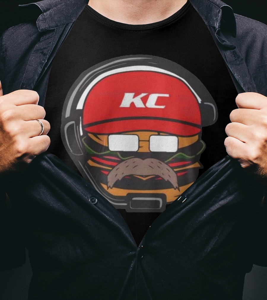 Andy Reid Hamburger KC Kansas City Chiefs T-Shirt