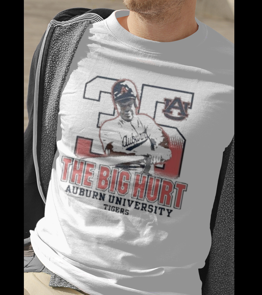 Frank Thomas #35 The Big Hurt Auburn University Tigers Baseball Legend T-Shirt