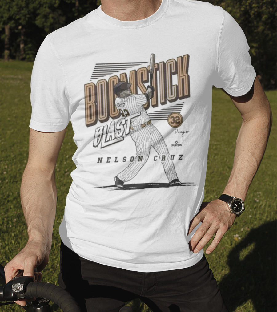 Boomstick Blast Nelson Cruz San Diego Padres 32 T-Shirt