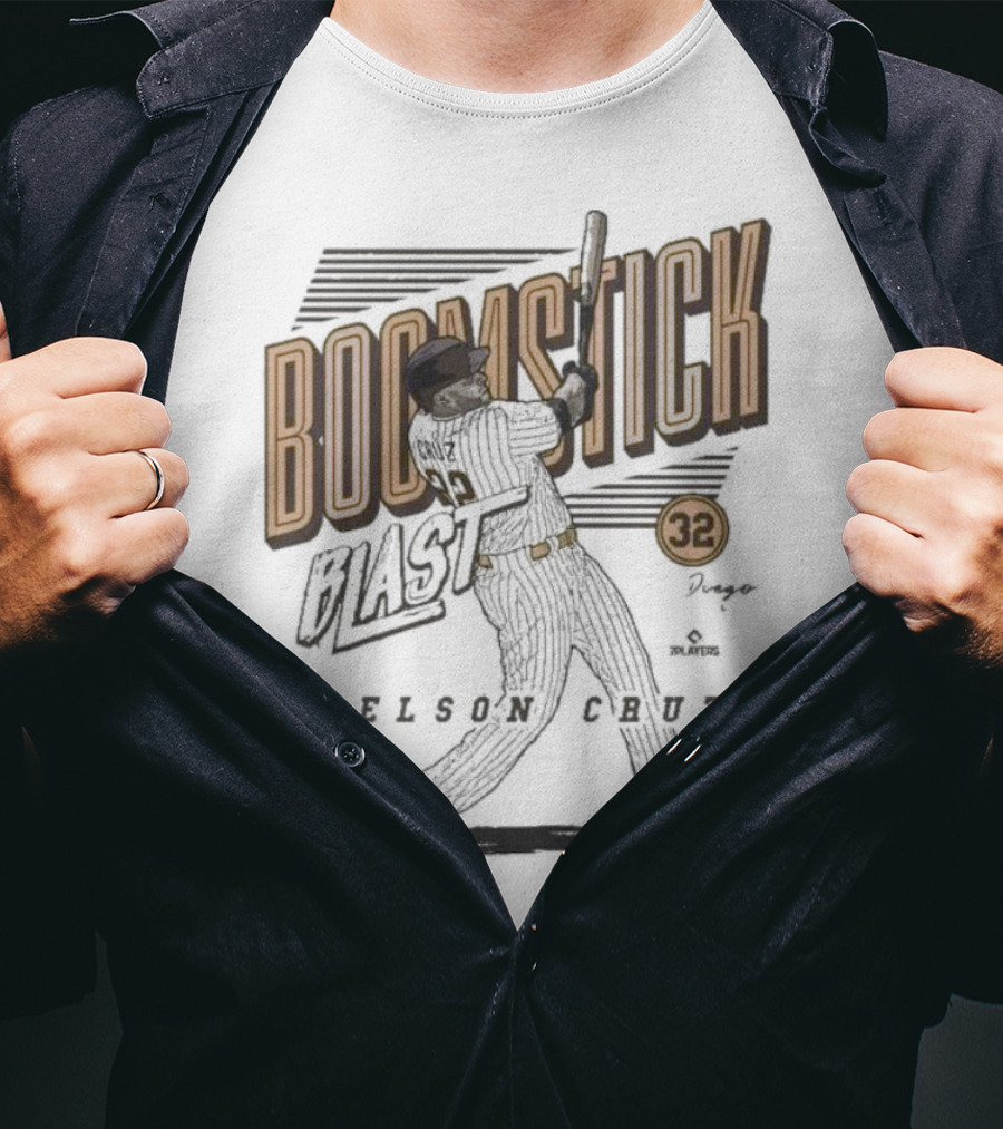 Boomstick Blast Nelson Cruz San Diego Padres 32 T-Shirt