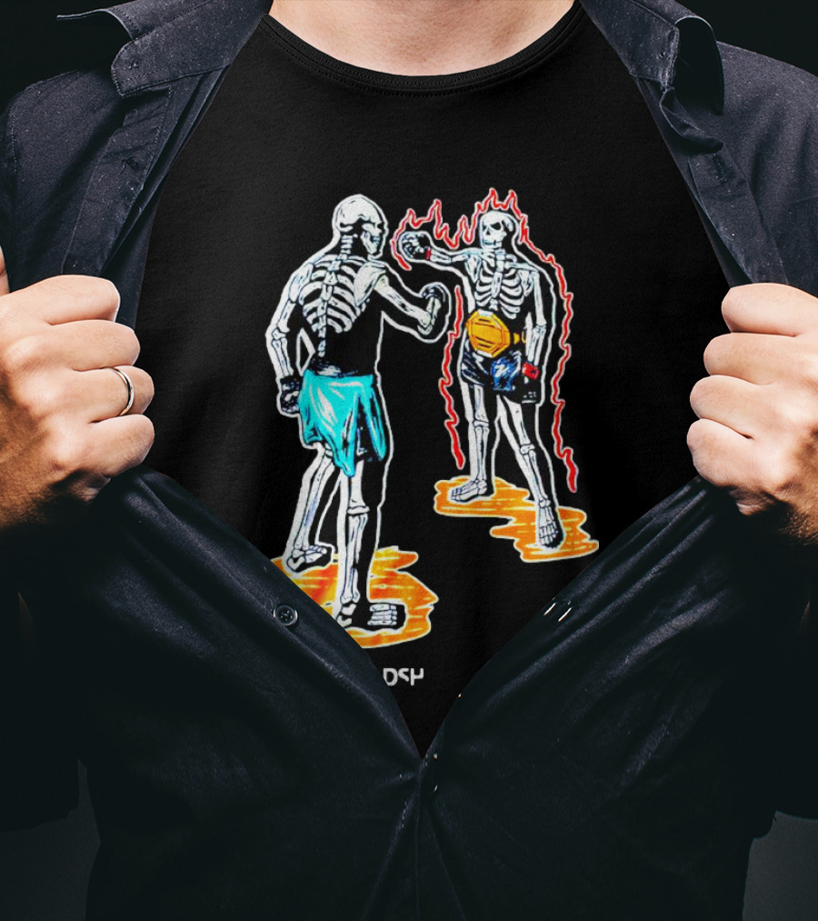 Skeletal Boxing Showdown 1DS4 Headshot Dead T-Shirt