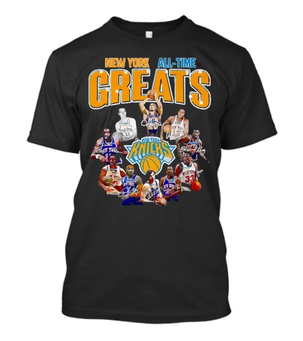 New York Knicks All-Time Greats Signatures T-Shirt