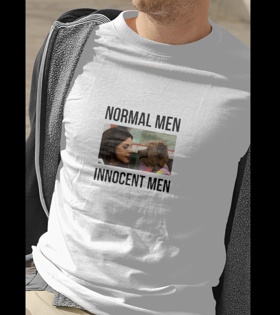 Normal Men Innocent Men Look Conversation With Puppet Dog T-Shirt