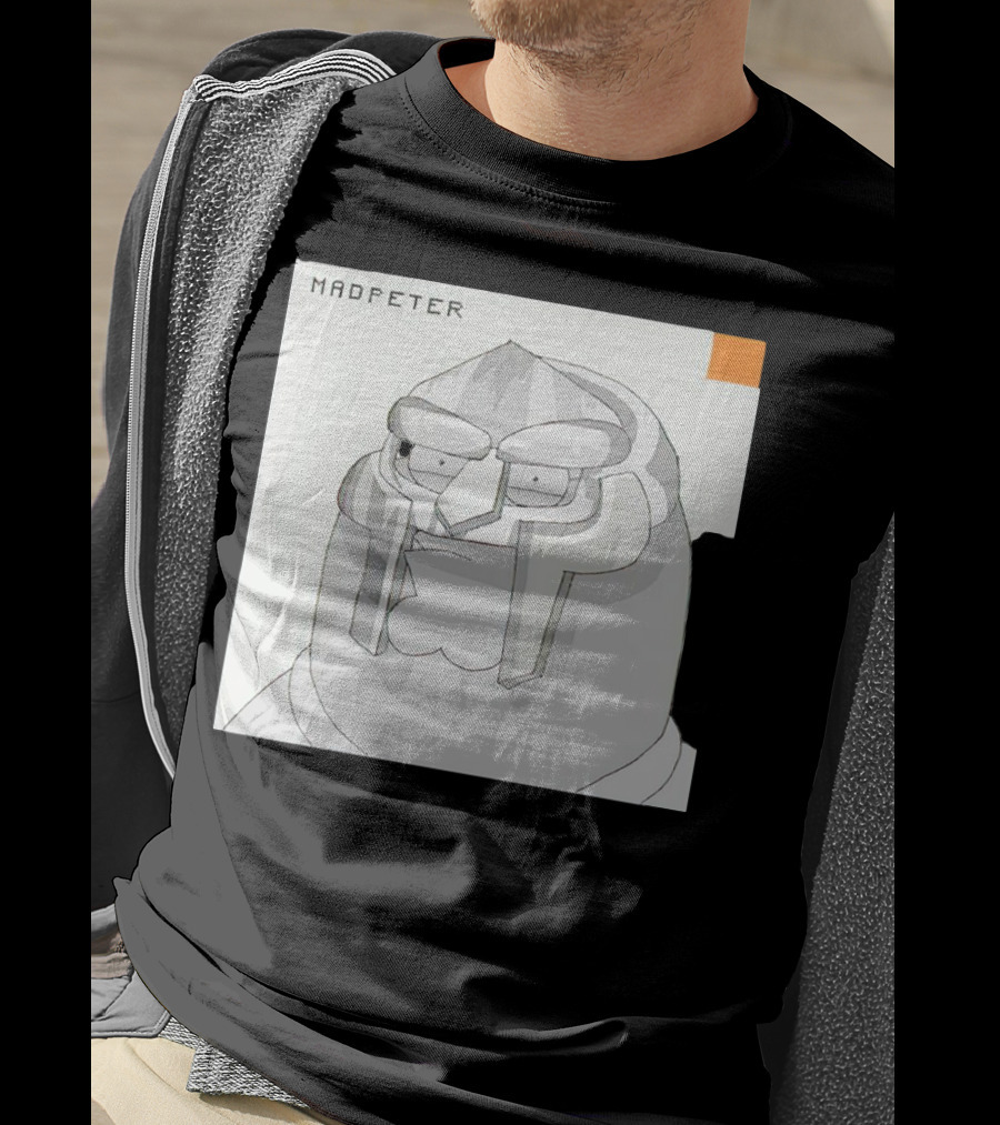 Mad Peter MF Doom Mask Cartoon T-Shirt