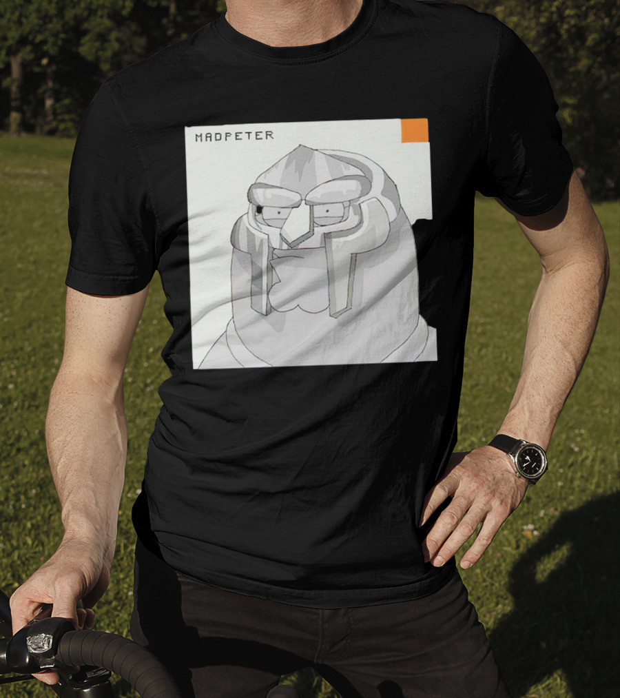 Mad Peter MF Doom Mask Cartoon T-Shirt