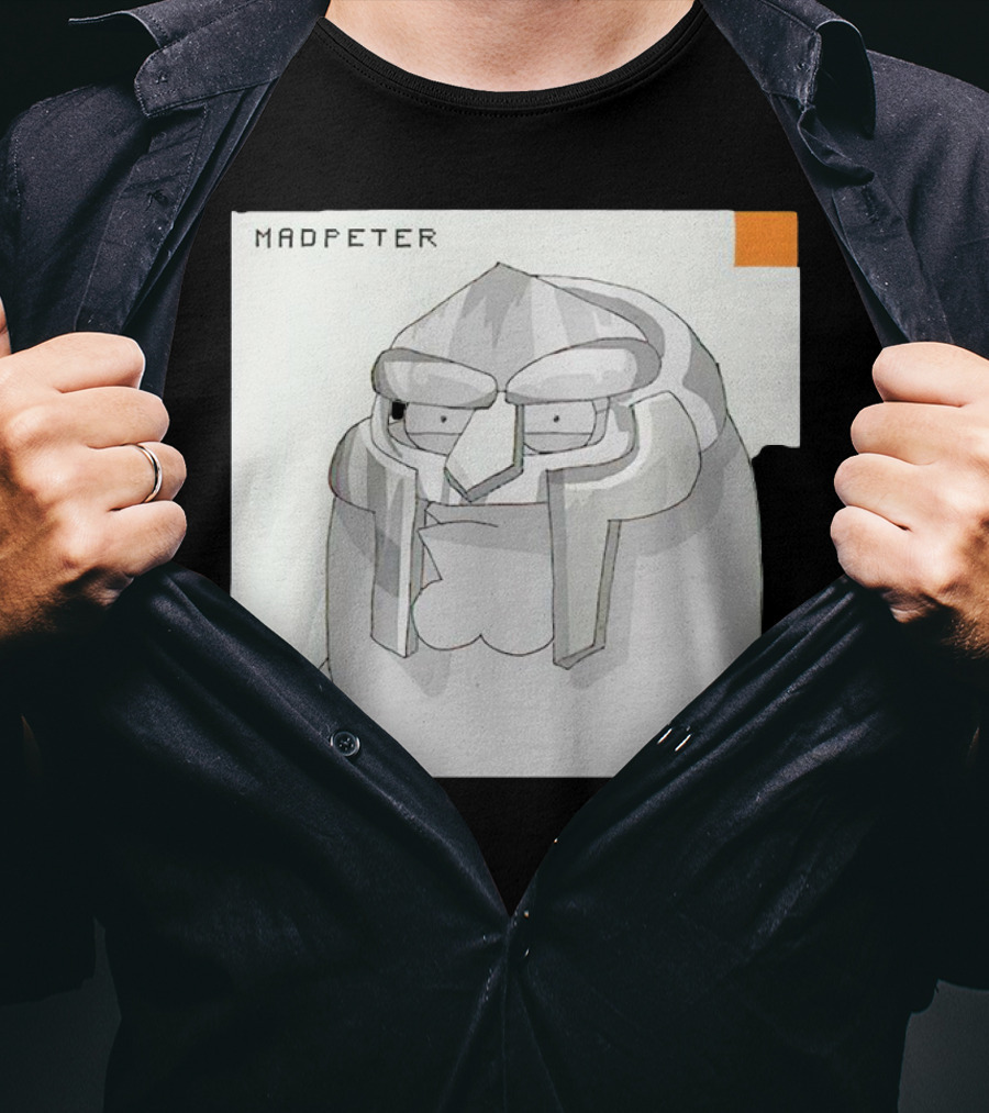 Mad Peter MF Doom Mask Cartoon T-Shirt