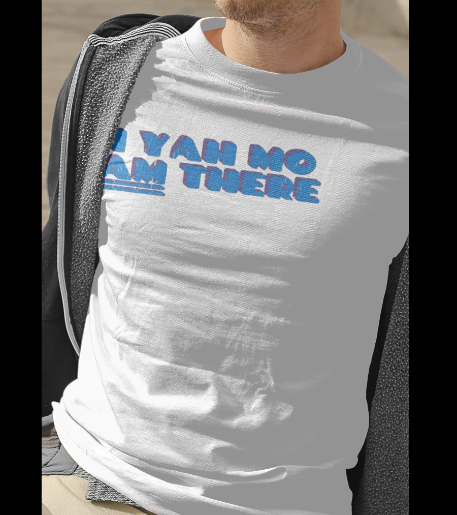I Yah Mo Am There Text In Blue And Purple 3D Effect T-Shirt