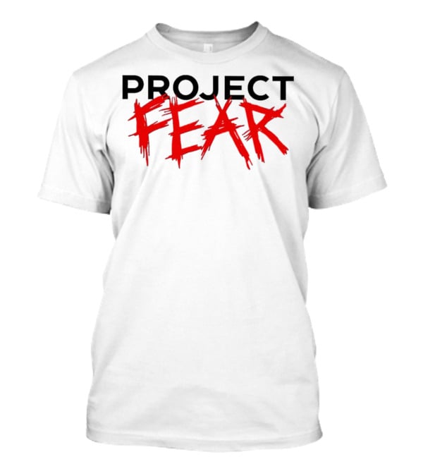 PROJECT FEAR Text Red Brush Stroke T-Shirt