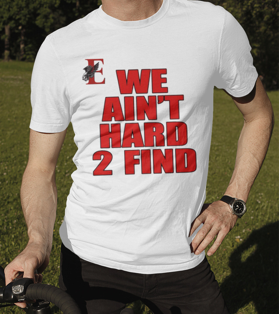 We Ain’t Hard 2 Find Red Bold Text Black Background Ravens T-Shirt