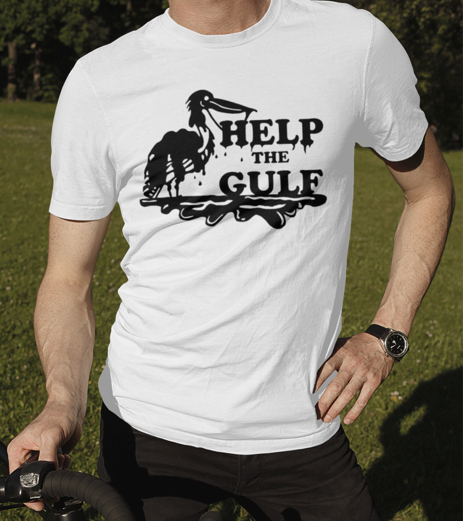 Help The Gulf Oil Spill Awareness Pelican T-Shirt