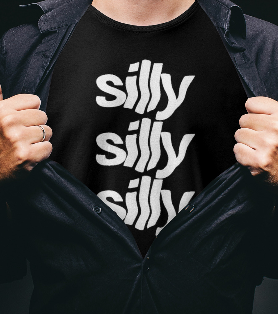 Silly Silly Silly Wavy Text Retro Fun T-Shirt
