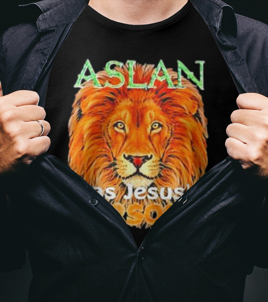 Aslan Was Jesus’s Fursona Lion T-Shirt