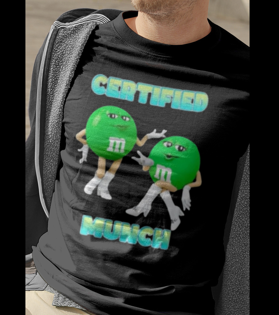 CERTIFIED MUNCH M&M Green Candy Characters Boot Pose T-Shirt
