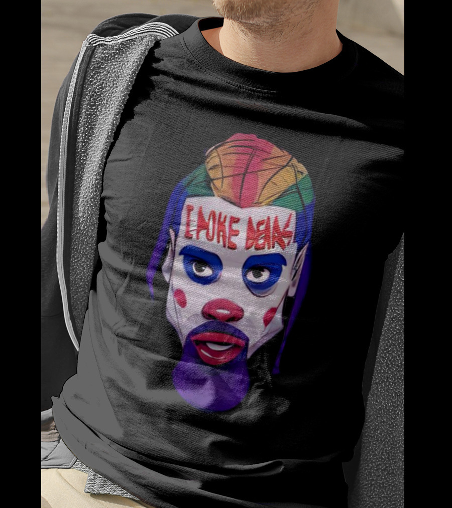 Dillon Brooks I Poke Bears Joker Face Colorful Hairstyle T-Shirt