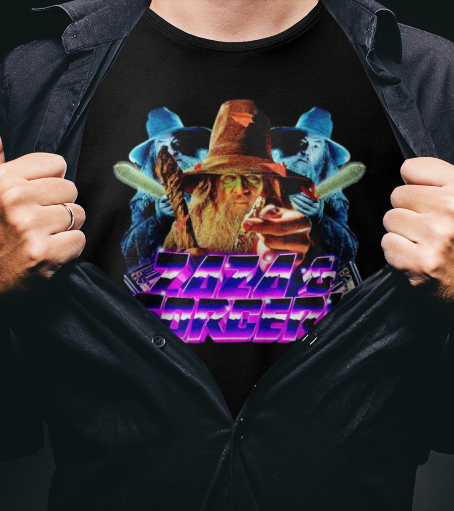 Zaza And Sorcery Retro Fantasy Wizards Trio T-Shirt