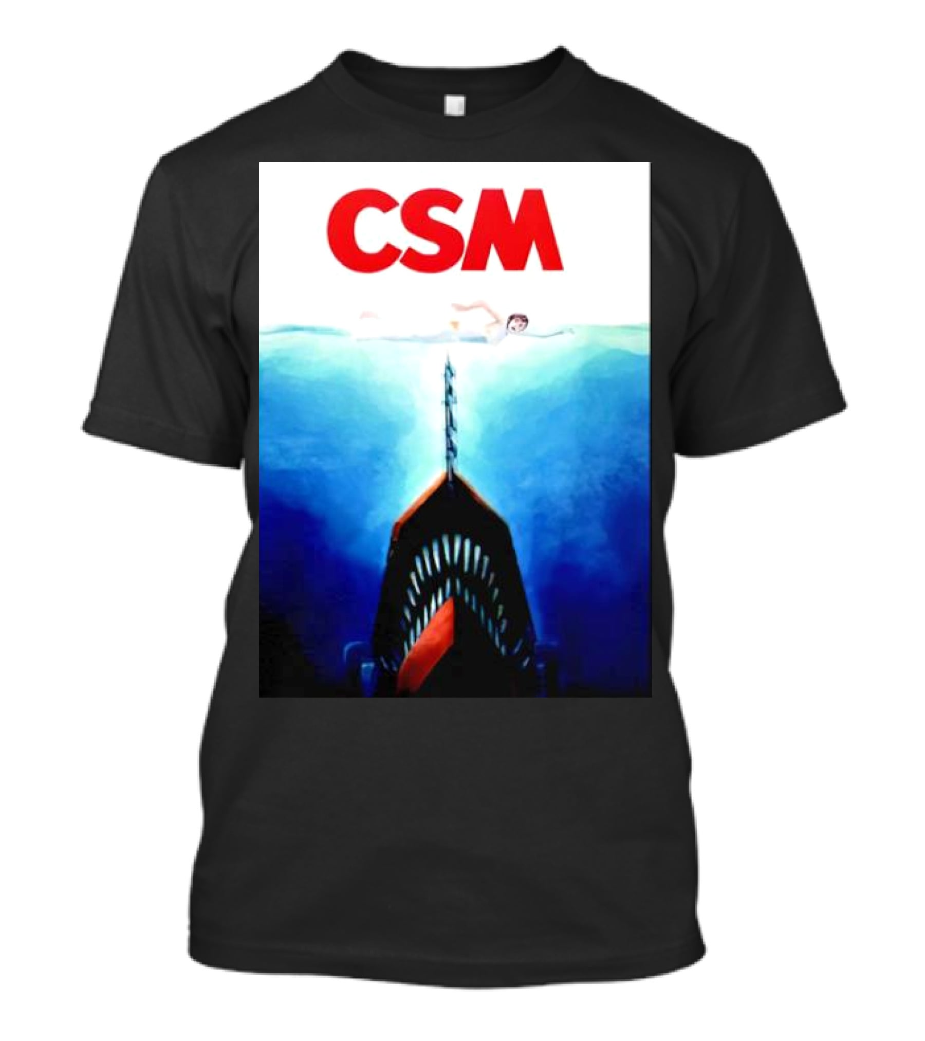 CSM Jaws Blu-Ray Parody Swim Danger T-Shirt