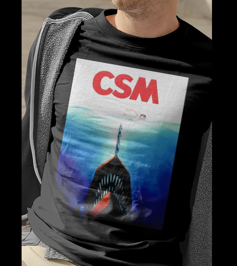 CSM Jaws Blu-Ray Parody Swim Danger T-Shirt