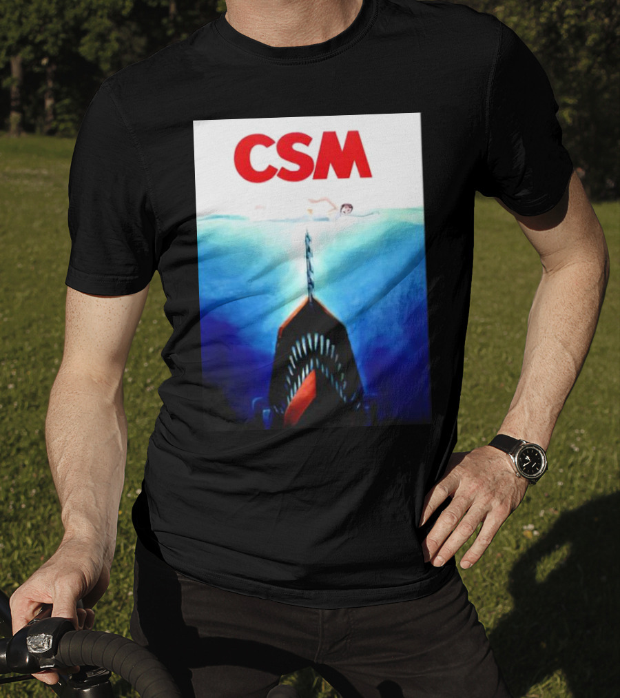 CSM Jaws Blu-Ray Parody Swim Danger T-Shirt