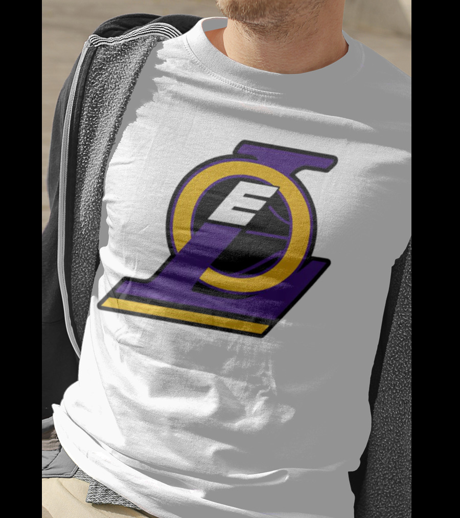 LOE Los Angeles Lakers Logo Basketball T-Shirt